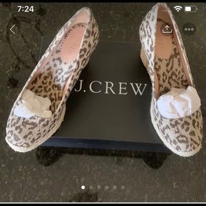 J. Crew Seville printed espadrilles wedge.